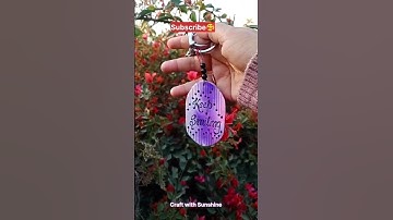 How To Make Key Chain 😱😍DIY Keyring #shorts  #craftwithsunshine #ytshorts #keychain #short