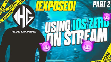 HiveGaming Exposed for Using Hacks On Stream | @officialscoutop Needs to see this |  iOS ZERO HACK WINIOS