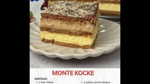 Fantastične MONTE KOCKE – Hladna čokoladno-vanil krema sa keksom
