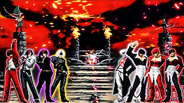 Element Kyo Team VS Iori Team [Request Match] KOF MUGEN]