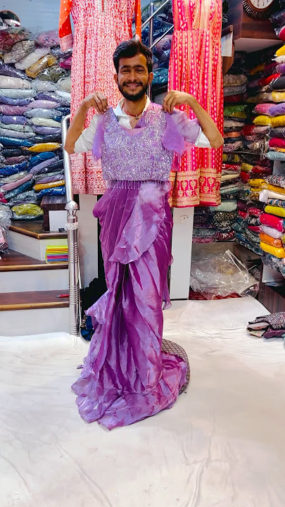 👌Ready to wear saree 🥰online shopping,🛍️new collection👗 #youtubeshorts #fashion ￼DM 9363134983