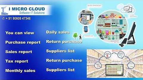 Supermarket Retail Billing Software in Tenkasi | Multi user | Operates in PC, Mobile & more