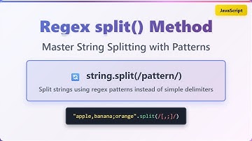 JavaScript Regex: Mastering split() Method with Regular Expressions