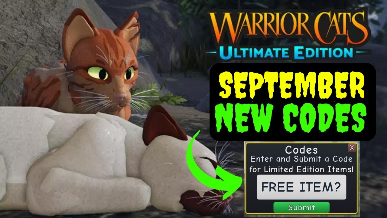 Warrior Cats: Ultimate Edition codes (September 2022) - free roblox rewards