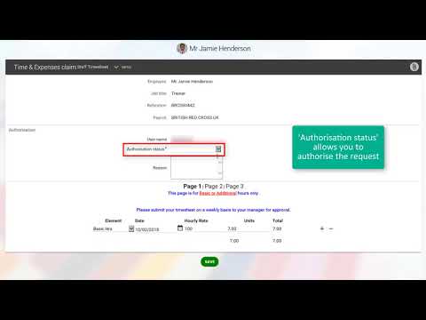 SAVi People Manager How to approve a timesheet 1.2