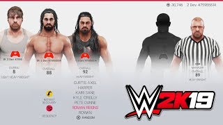 WWE 2K19 All Superstars Overalls, In-Game Renders, Including DLC (#WWE2K19 SUPERSTARS SELECT SCREEN)