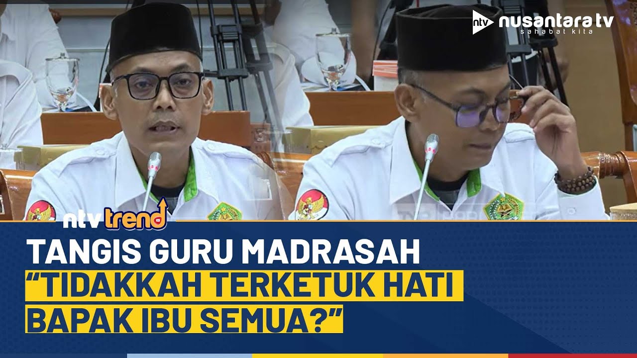 [FULL] Tangis Guru Madrasah Tagih Janji Diangkat Jadi PPPK di DPR, Soroti Diskriminasi di Kemenag