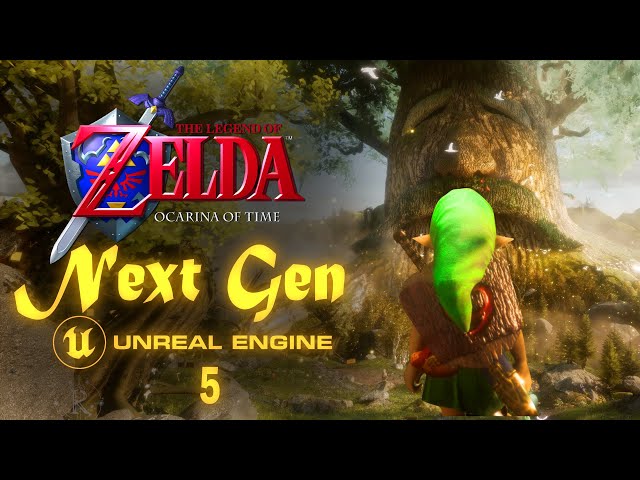⭐[4K] Zelda Ocarina of Time Next Gen: Kokiri Forest - Unreal Engine 5 class=