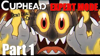 Cuphead Expert Mode Lets Play Part 1 - Back To Gardening