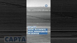 Avión de Frontier mata a peatón en plena pista durante despegue en Denver #shorts