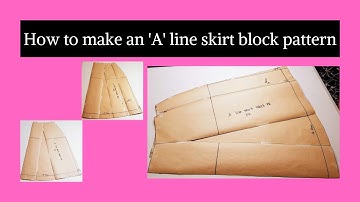 How to draft an a line skirt pattern/Pattern making/diy skirt drafting