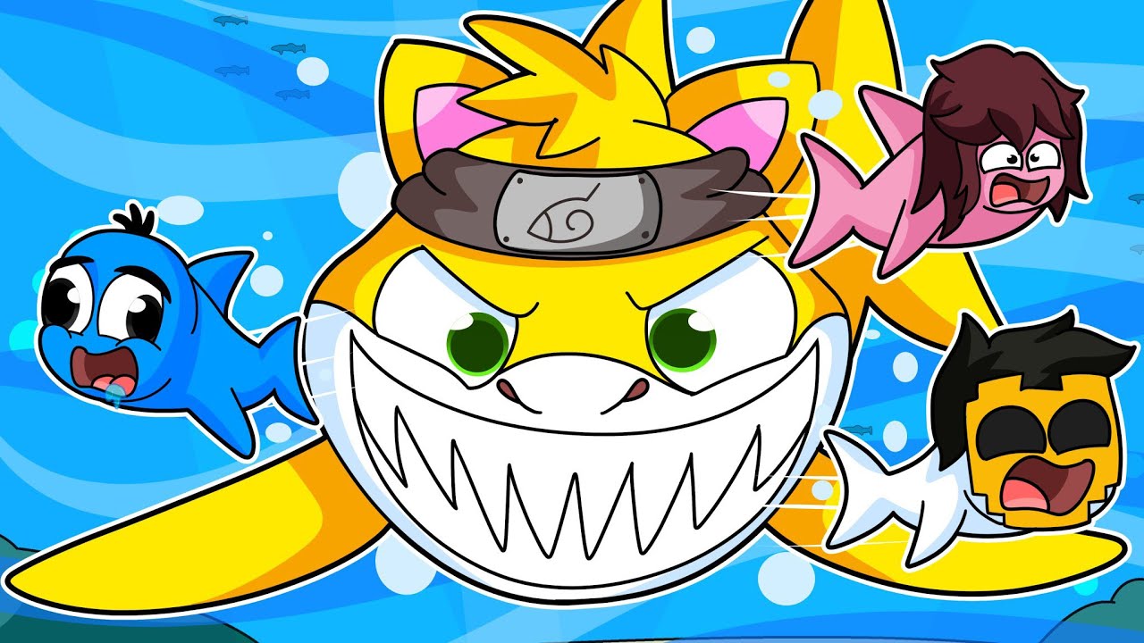 Me Convertí en TIBURON GIGANTE para Comerme a Mis Amigos en Roblox! | 2 Noobs son TIBURONES