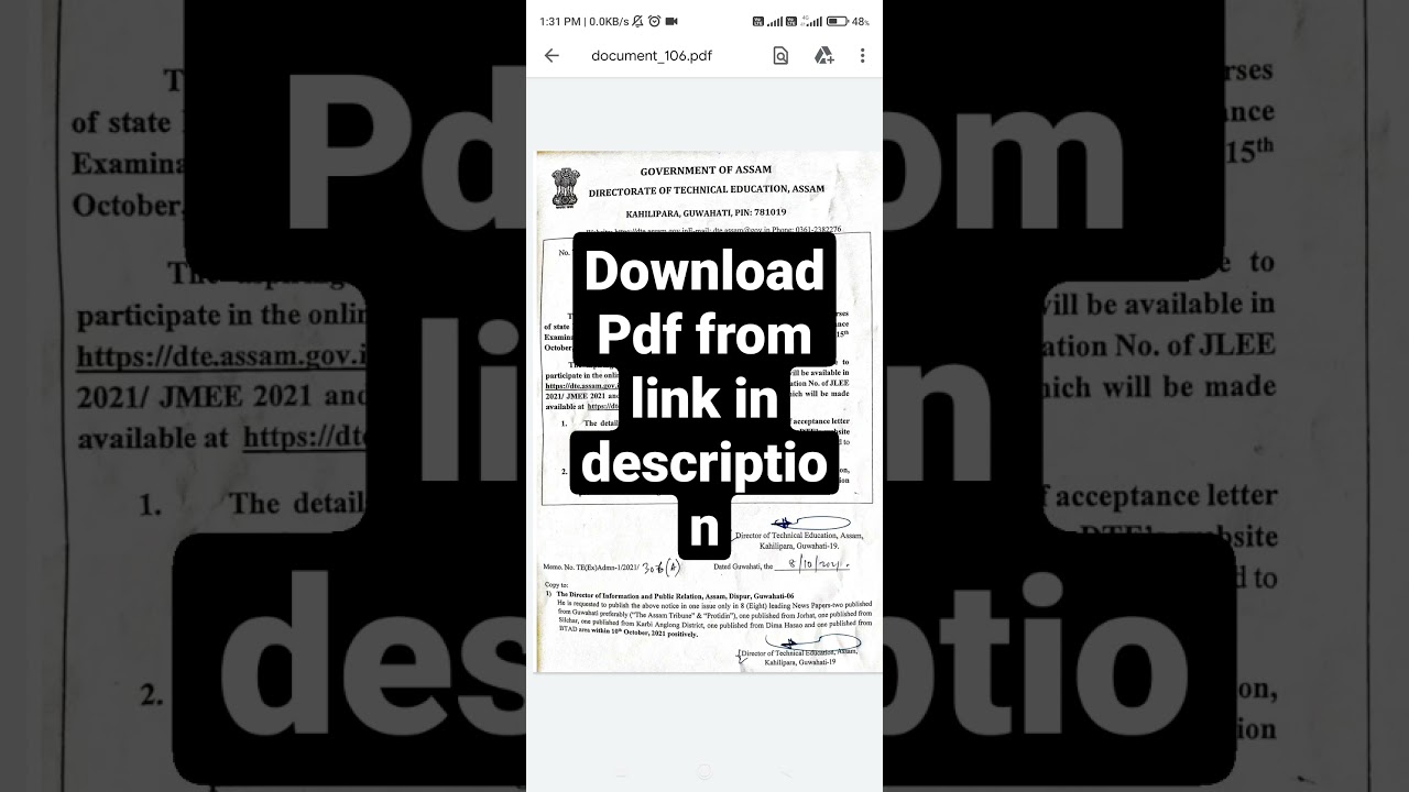 JLEE counselling notice 2021. Starts from 11 October to 15 October . Download pdf from description