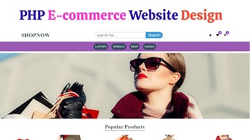 PHP E-commerce Website With Admin Panel By NonTechBg | Jquery Plugin | PHP Dashboard | PHP CMS |