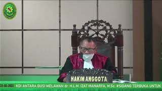 SIDANG PERKARA PERDATA NOMOR 7/PDT/2022/PT KDI SIDANG PERKARA PERDATA NOMOR 7/PDT/2022/PT KDI