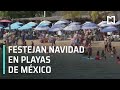 Playas mexicanas abarrotadas en Navidad - En Punto