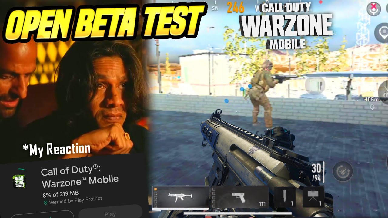 COD Warzone Mobile First BETA Test | My FIRST Reaction + Black Screen ...