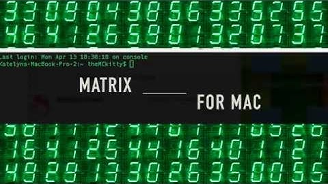 how to make MATRIX in mac terminal 2015 ⚡️ ❓❓