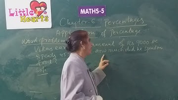 CLASS 5 MATHS CHAPTER 6 PERCENTAGES PART 2 ONLINE VIDEO
