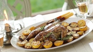 Grilled Lemon Thyme Chicken and Potatoes (Sponsored by Coyote Outdoor Living!)