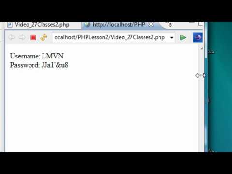 PHP Programming 27 Classes 2 and Flash Builder