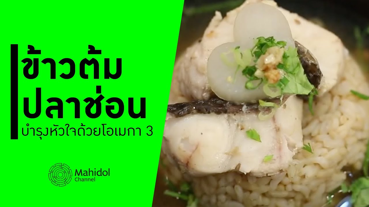 "ข้าวต้มปลาช่อน" บำรุงหัวใจด้วยโอเมกา 3 [ทำอาหาร by Mahidol Channel]