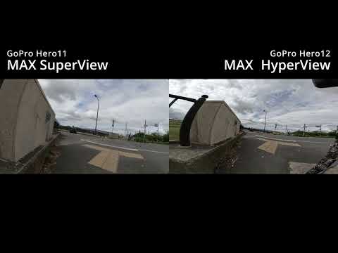 GoPro Hero12 MAX HyperView画角比較