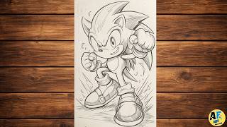 How to Draw Sonic the Hedgehog ⚡ | Super Fast Sketch Tutorial | Easy Step-by-Step Drawing