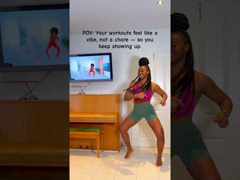 Your workouts feel like a vibe, not a chore #danceworkout #short #fitmomsinspire