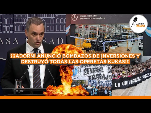 ADORNI APARECE, ANUNCIA MEGA BOMBAZOS Y DESTRUYE TODAS LAS OPERETAS GOLPISTAS DE LOS KUKAS