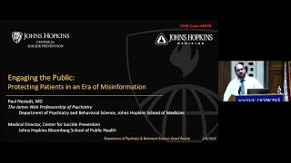 Johns Hopkins Psychiatry Grand Rounds | Efforts Against Misinformation