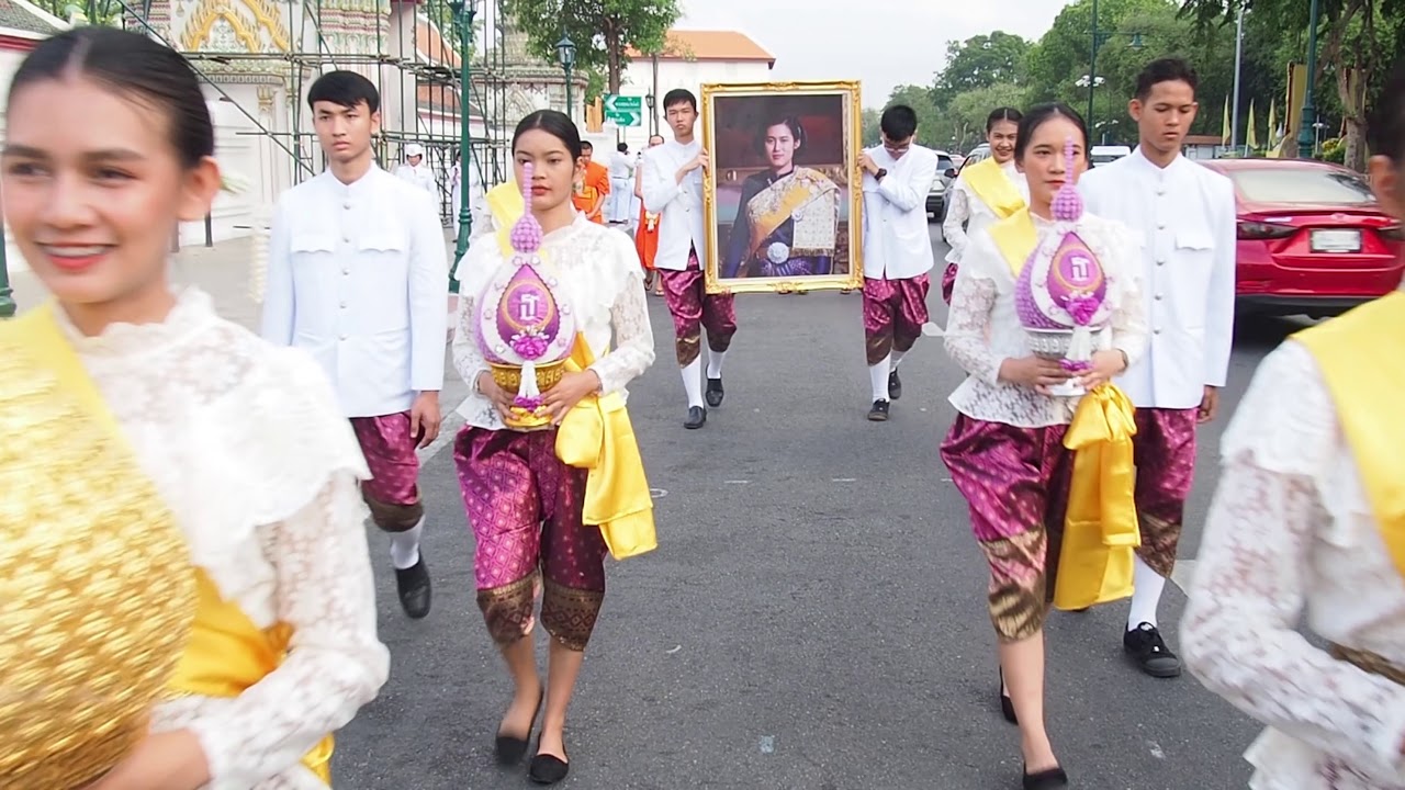 พิธีอัญเชิญโล่ สถานศึกษาอาชีวศึกษาวิถีพุทธพระราชทานรุ่นที่ ๑ วิทยาลัยเทคโนโลยีตั้งตรงจิตรพณิชยการ