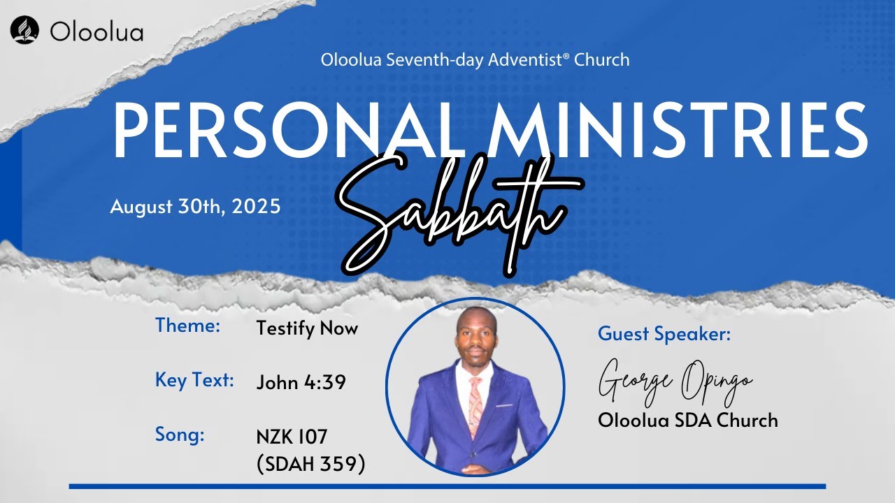 Personal Ministries Sabbath || Divine Hour||23rd August 2025