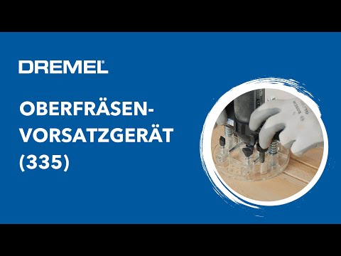 Dremel® - Oberfräsen-Vorsatzgerät (335) - Eine kompakte Oberfräse für kleinere Fräsprojekte