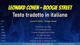 Leonard Cohen - Boogie Street - Traduzione italiano + testo inglese