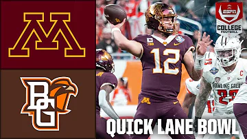 Quick Lane Bowl: Bowling Green Falcons vs. Minnesota Golden Gophers | Full Game Highlights