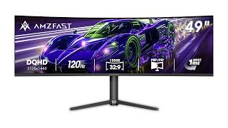 Review: Amzfast 49” Curved Ultrawide DQHD 120Hz Gaming Monitor 1ms Beast