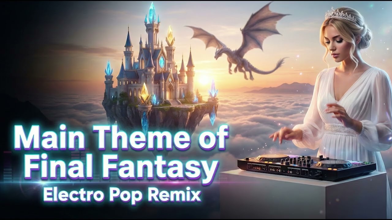 ファイナルファンタジーのテーマ | Electro Pop Remix | 英語歌詞 | Main theme of Final Fantasy
