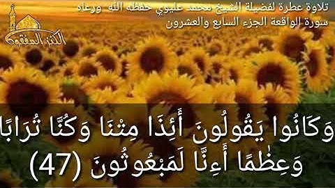 تلاوة عطرة لفضيلة الشيخ محمد عليوي حفظه الله  ورعاه  سورة الواقعة الجزء السابع والعشرون