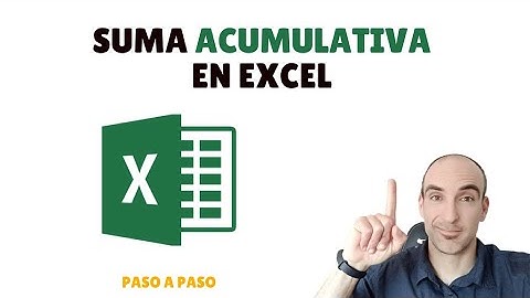 Suma ACUMULATIVA en Excel 📗