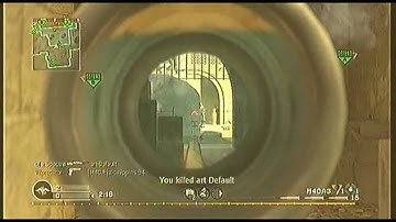 Cod4 No Scope across the Map Crossfire