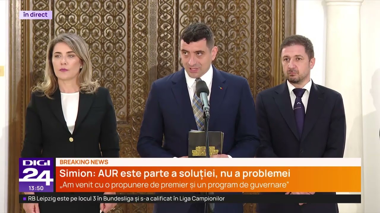 Simion: Absența PSD de la guvernare alături de AUR va genera costuri continue Simion: Absența PSD de la guvernare alături de AUR va genera costuri continue