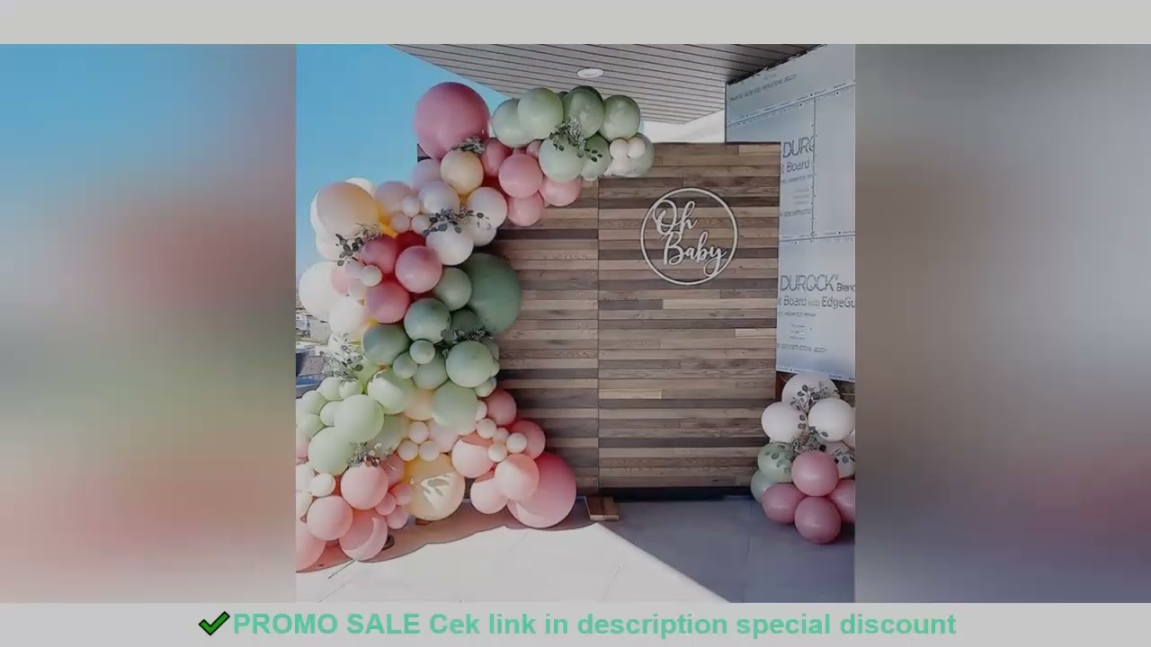 129Pcs Pink Mix Avocado Green Color Latex Balloons Garland Kit Balloon Arch Wedding Decorations Baby