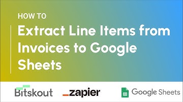 How to extract Line Items from Invoices to Google Sheet with Zapier and Bitskout