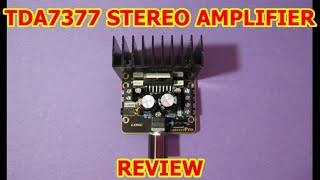 TDA7377 stereo amplifier board test and review