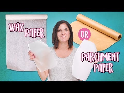 Differences between baking paper, parchment paper and wax paper