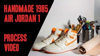 Making 1985 Metallic Orange Air Jordan 1s