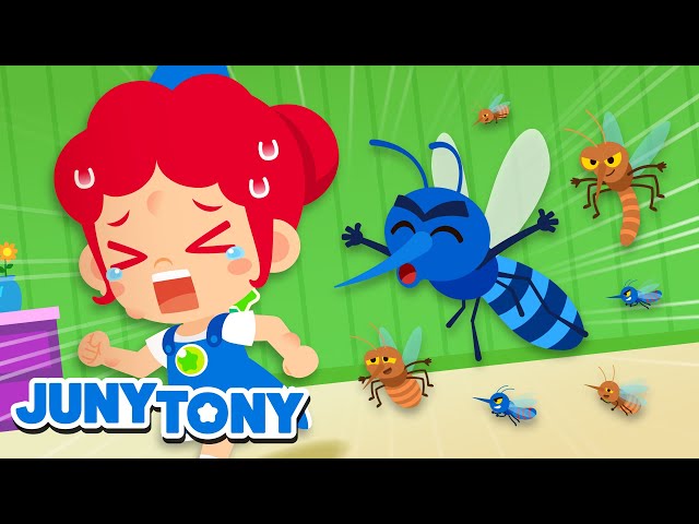 Si Nyamuk Nakal 🦟🦟 | Serangga Kartun Anak | Lagu Anak Anak | JunyTony Bahasa Indonesia class=