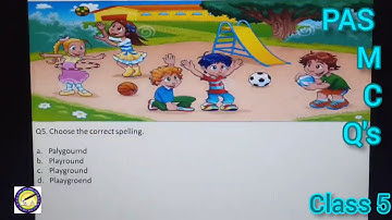 CLASS 5... SUBJECT: ENGLISH... REVISION... MCQ