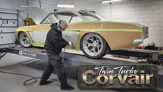 Twin Turbo 69 Corvair • ตอนที่ 3 • พื้นด้านหน้าและฟอยล์แอร์ด้านหลัง